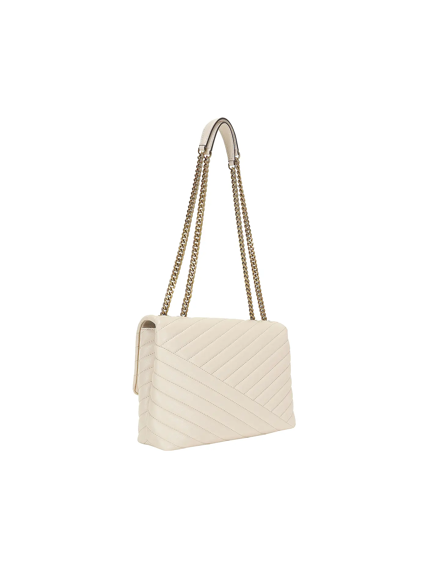 TORY BURCH | Ledertasche - Schultertasche CONVERTIBLE SHOULDER BAG | beige